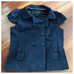 Banana Republic navy blue cap sleeve blazer